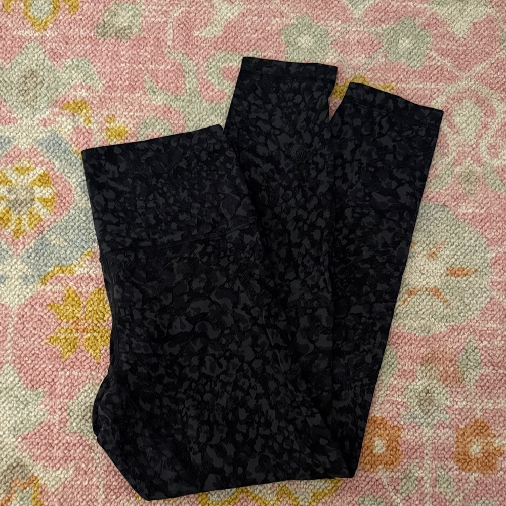 Black Leopard Print Leggings